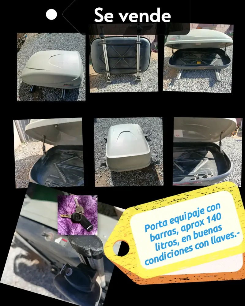 Porta equipaje con barras 140L - 1