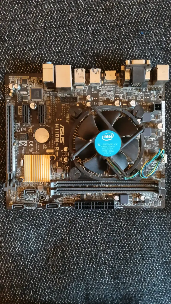 Placa madre ASUS H110M-R + CPU - 1