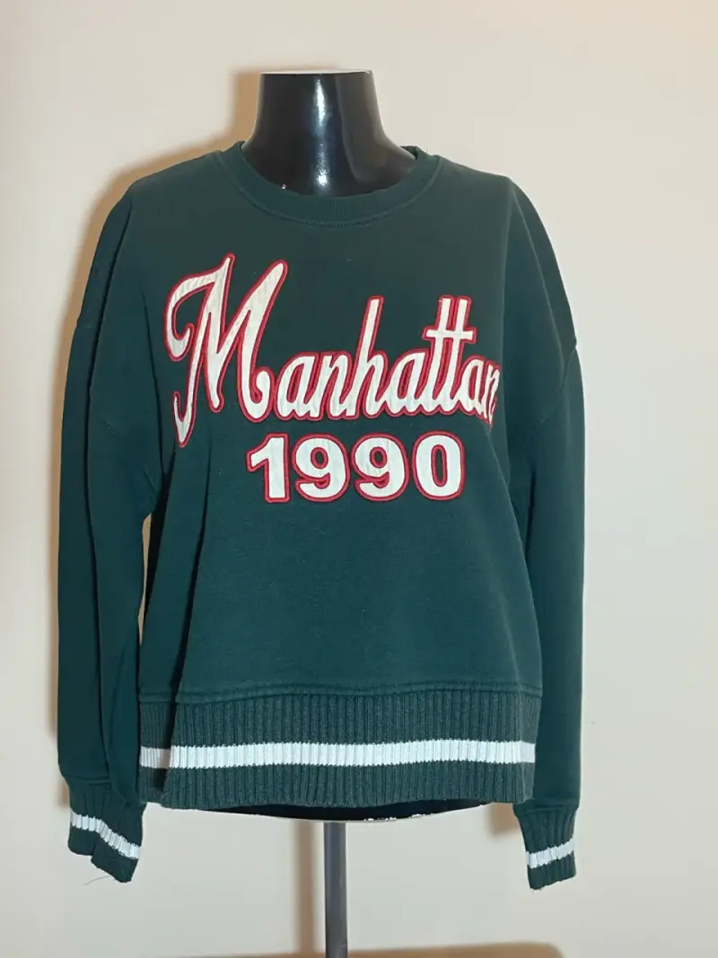 Polerón verde Manhattan 1990 - 1