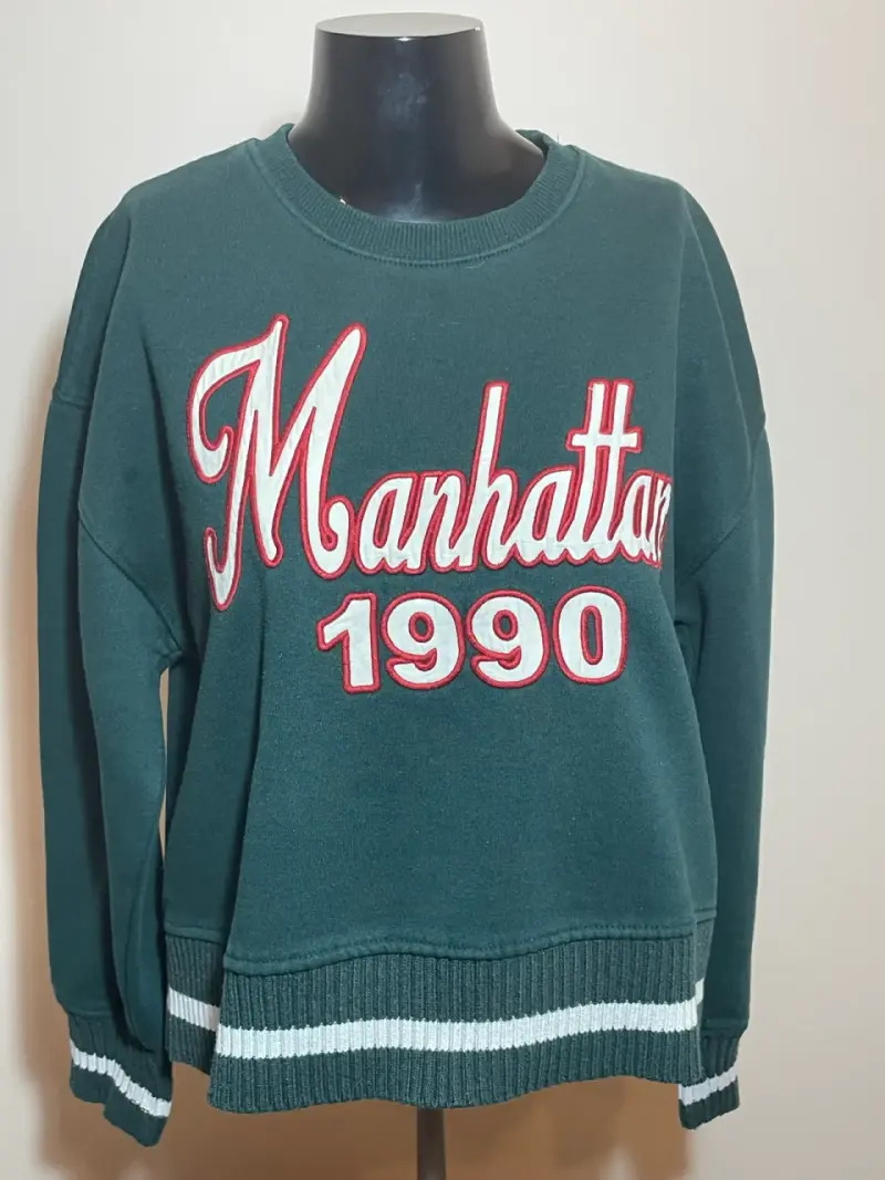 Polerón verde Manhattan 1990 - 2