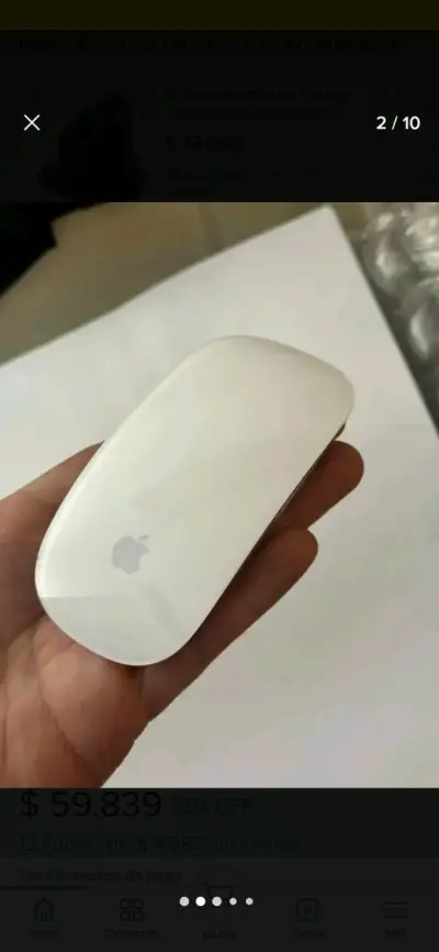 Mouse inalámbrico Apple blanco - miniatura 1