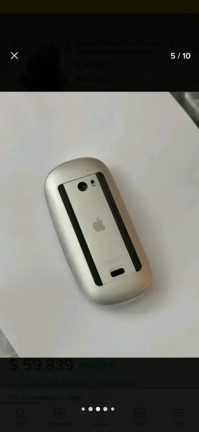 Mouse inalámbrico Apple blanco - miniatura 3