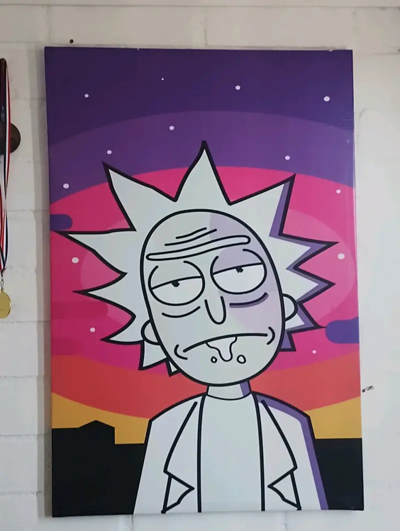 Cuadro de Rick and morty