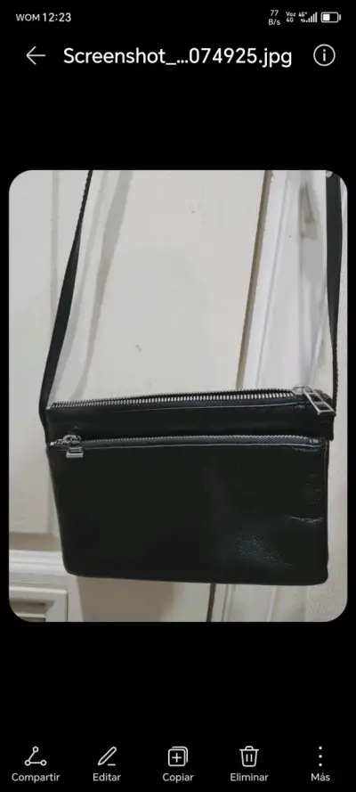 Cartera negra con correa zadig & voltaire original - miniatura 2