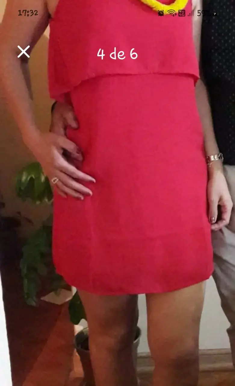 Vestido rojo elegante - 1