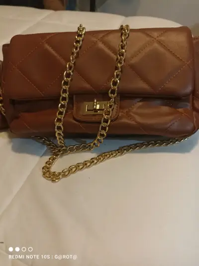 Cartera acolchada marrón - miniatura 1