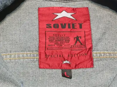 Chaqueta de mezclilla azul SOVIET talla L - miniatura 3