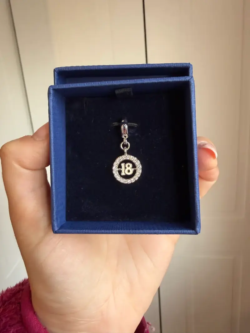 Charm Swarovski colgante número 18 original - 1