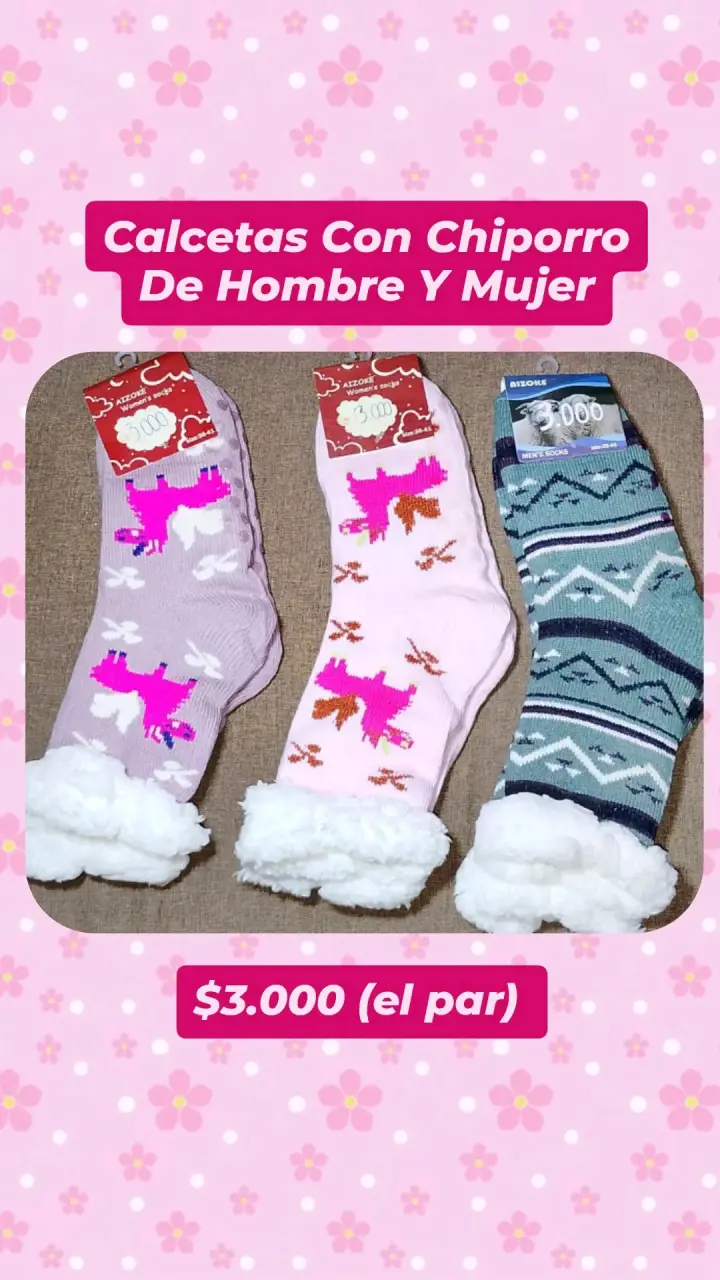 Calcetas con chiporro hombre y mujer - 2