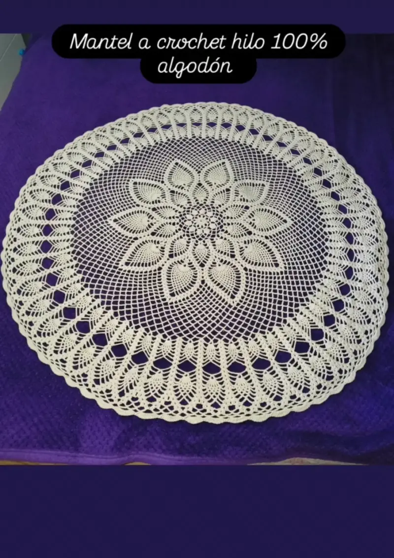 Mantel a crochet algodón