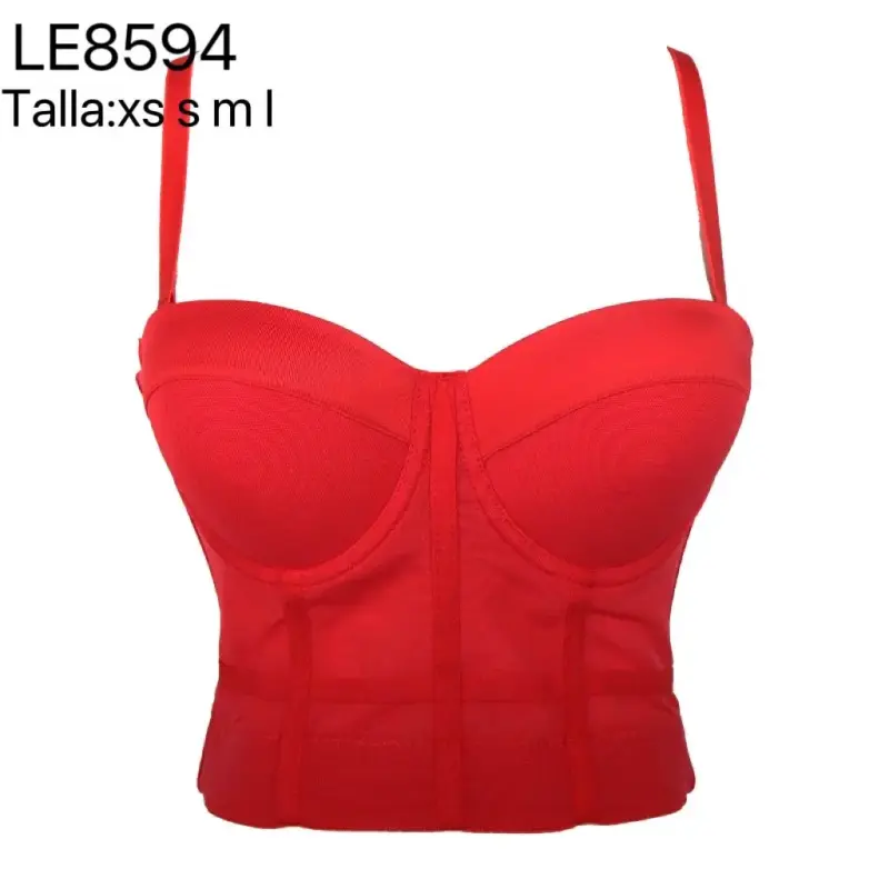 Corset negro con lentejuelas - 3