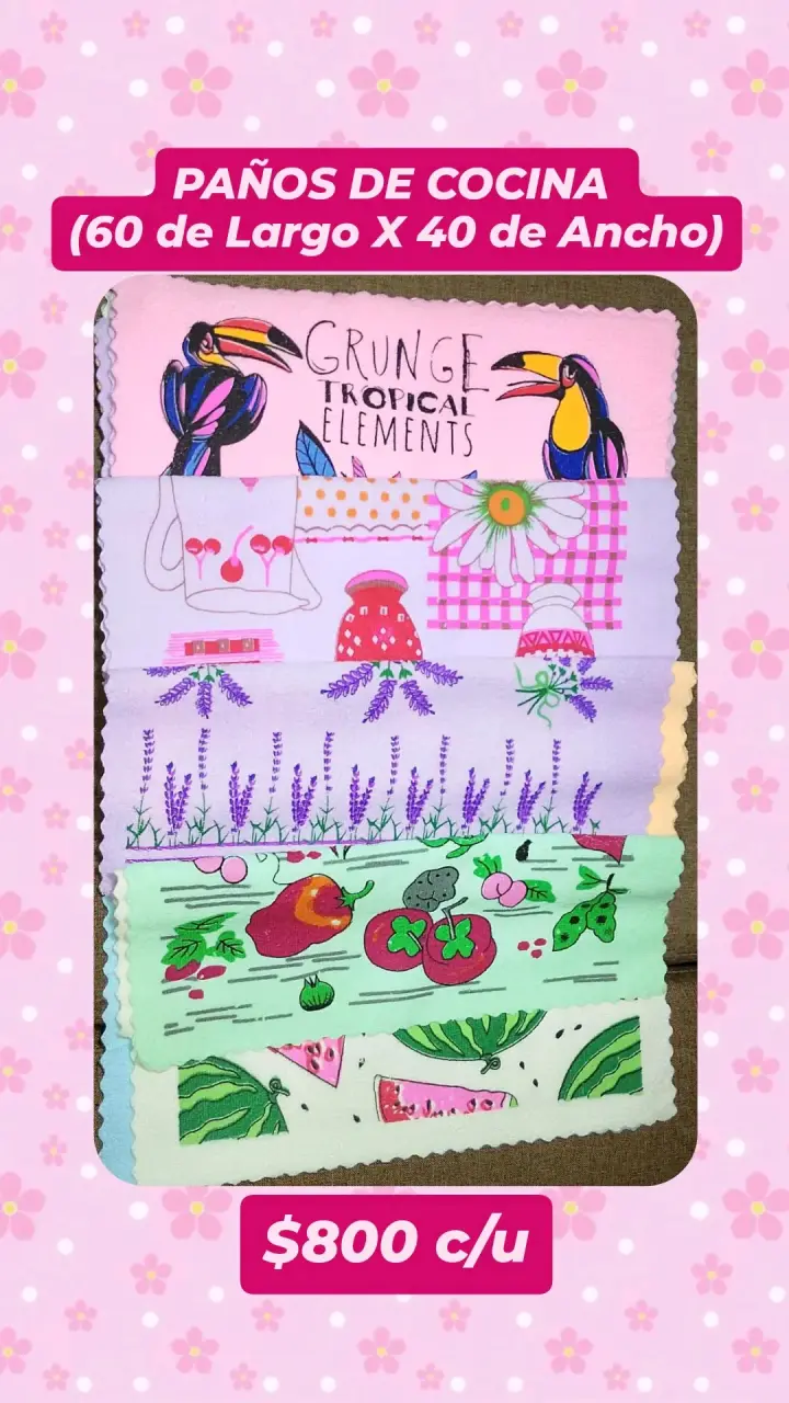 Paños de cocina estampados - 1