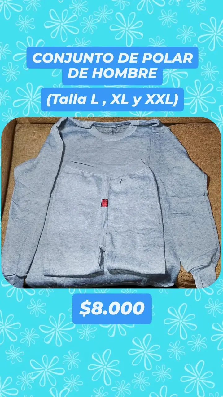 Conjunto polar de hombre gris - 1