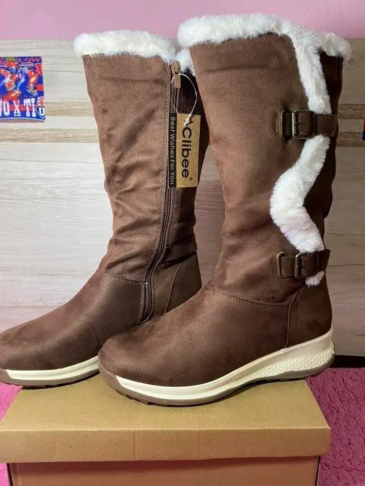 Botas altas marrones con interior forrado - 2