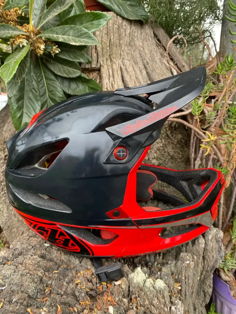 Casco Troy Lee Designs rojo - 2