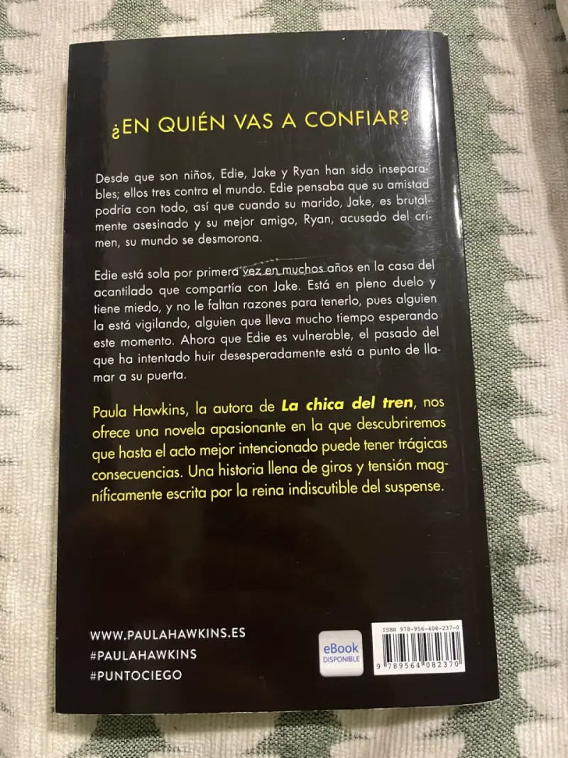 Libro 'Punto Ciego' de Paula Hawkins - 2