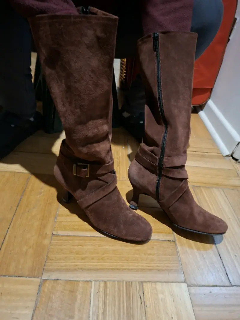 Botas de gamuza marrón - 2