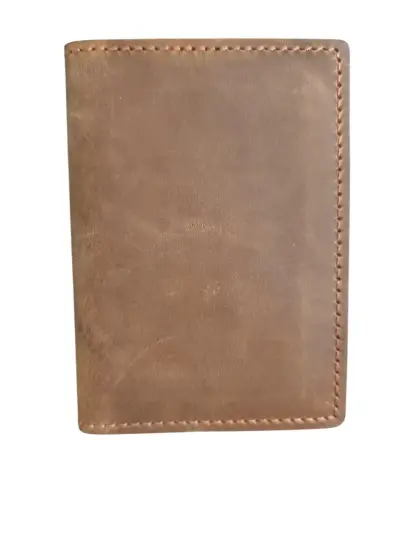 Cartera de cuero marrón - miniatura 3