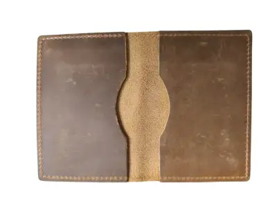 Cartera de cuero marrón - miniatura 4