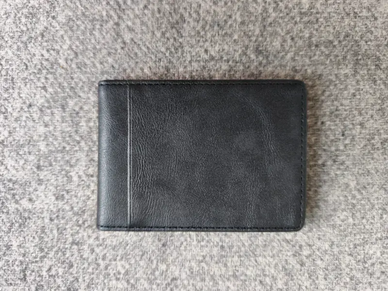 Billetera negra minimalista - 3