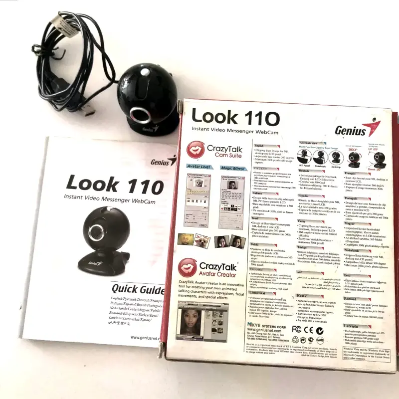 Webcam Genius Look 110 color negra - 2