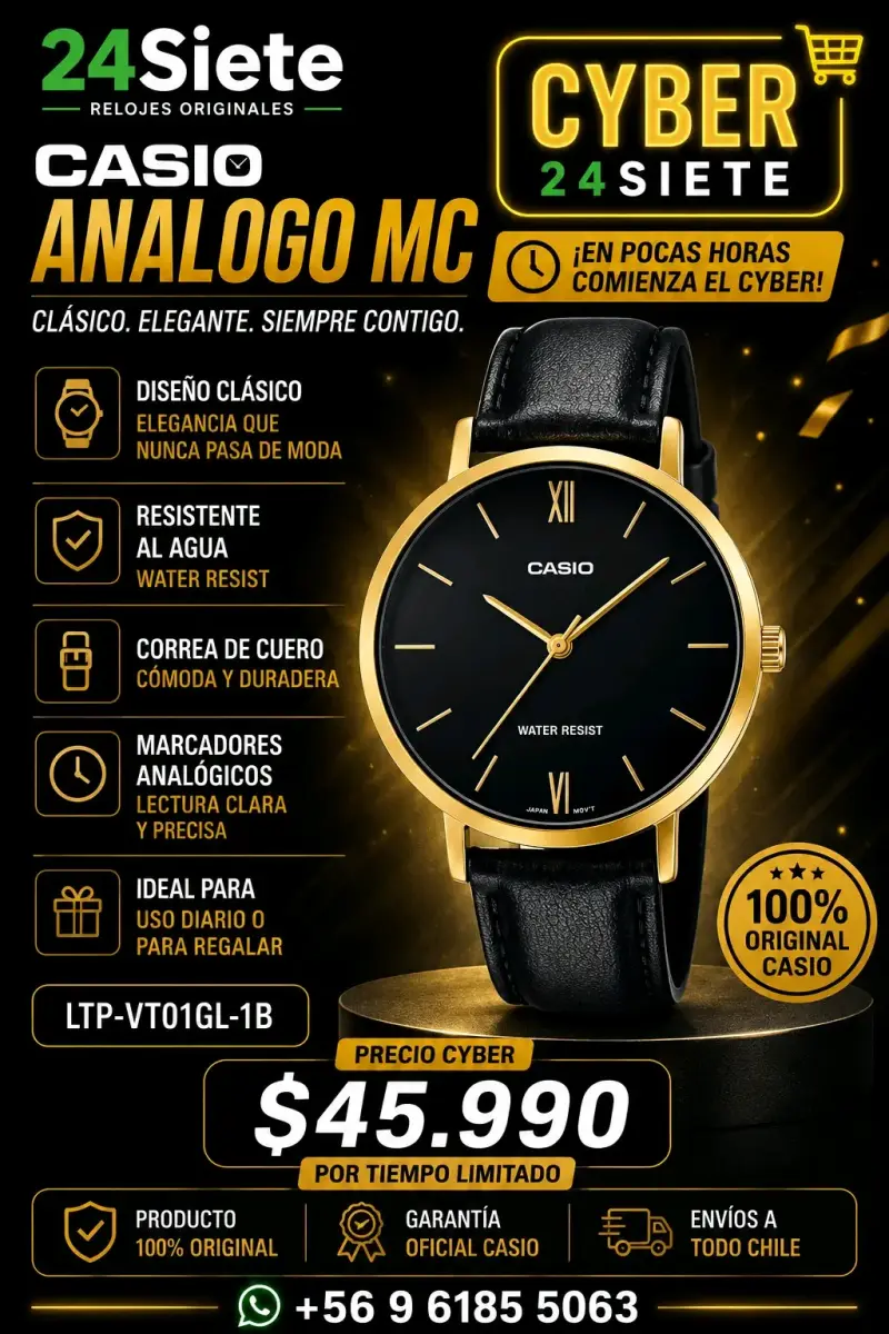 Reloj Casio Análogo MC
