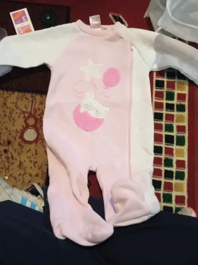 Chaleco acolchado rosado infantil y ropa infantil - miniatura 3