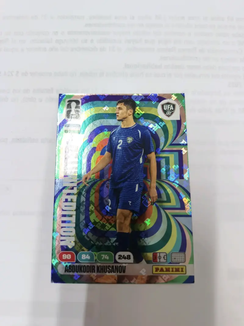 Tarjeta edición limitada Panini