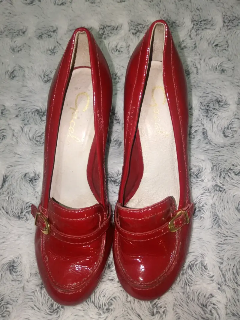 Zapatos rojos charol de tacón Gacel - 1