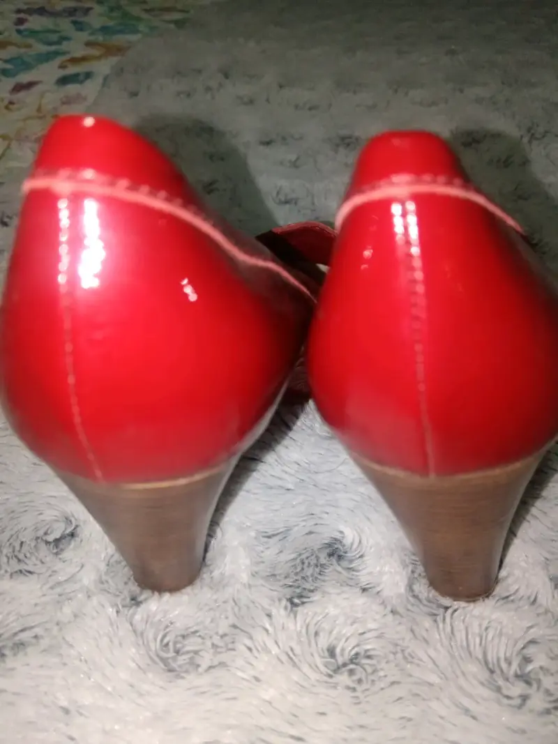 Zapatos rojos charol de tacón Gacel - 3