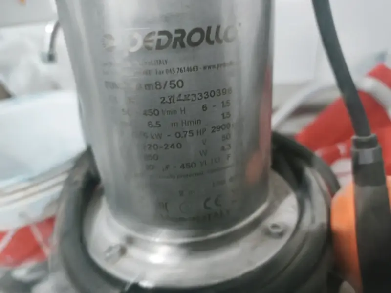 Bomba sumergible Pedrollo - 1