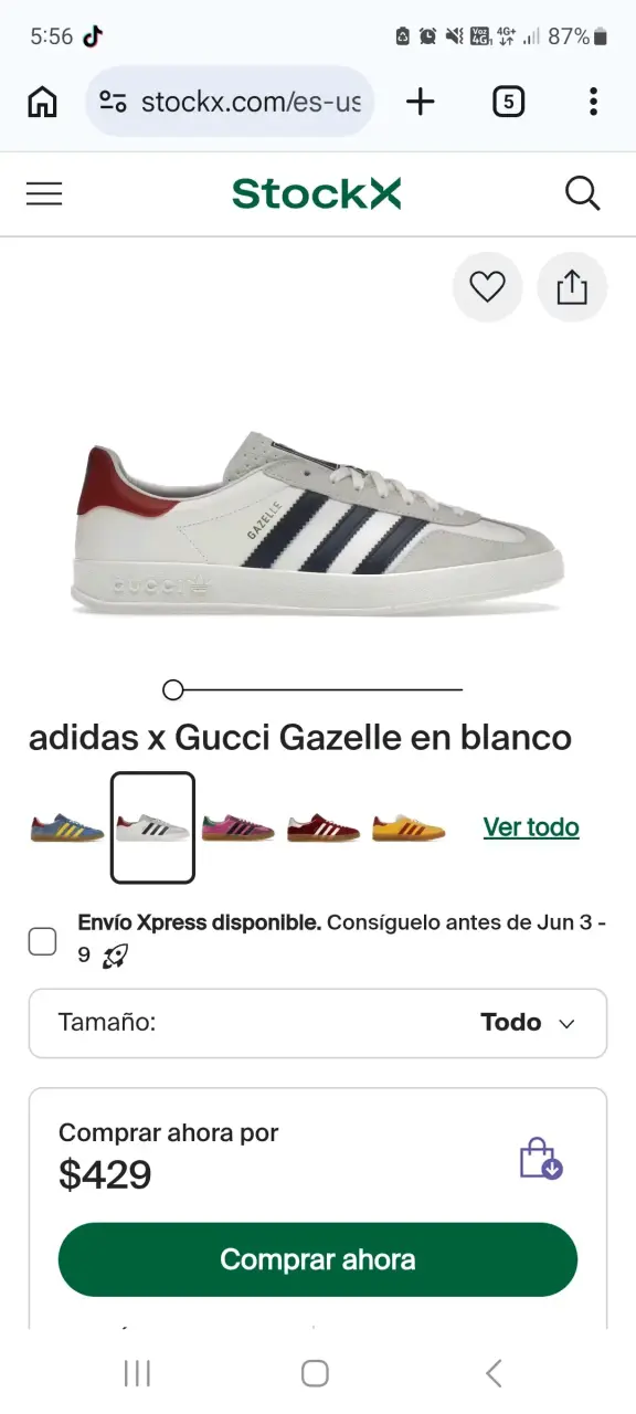 Zapatillas Adidas x Gucci Gazelle - 1