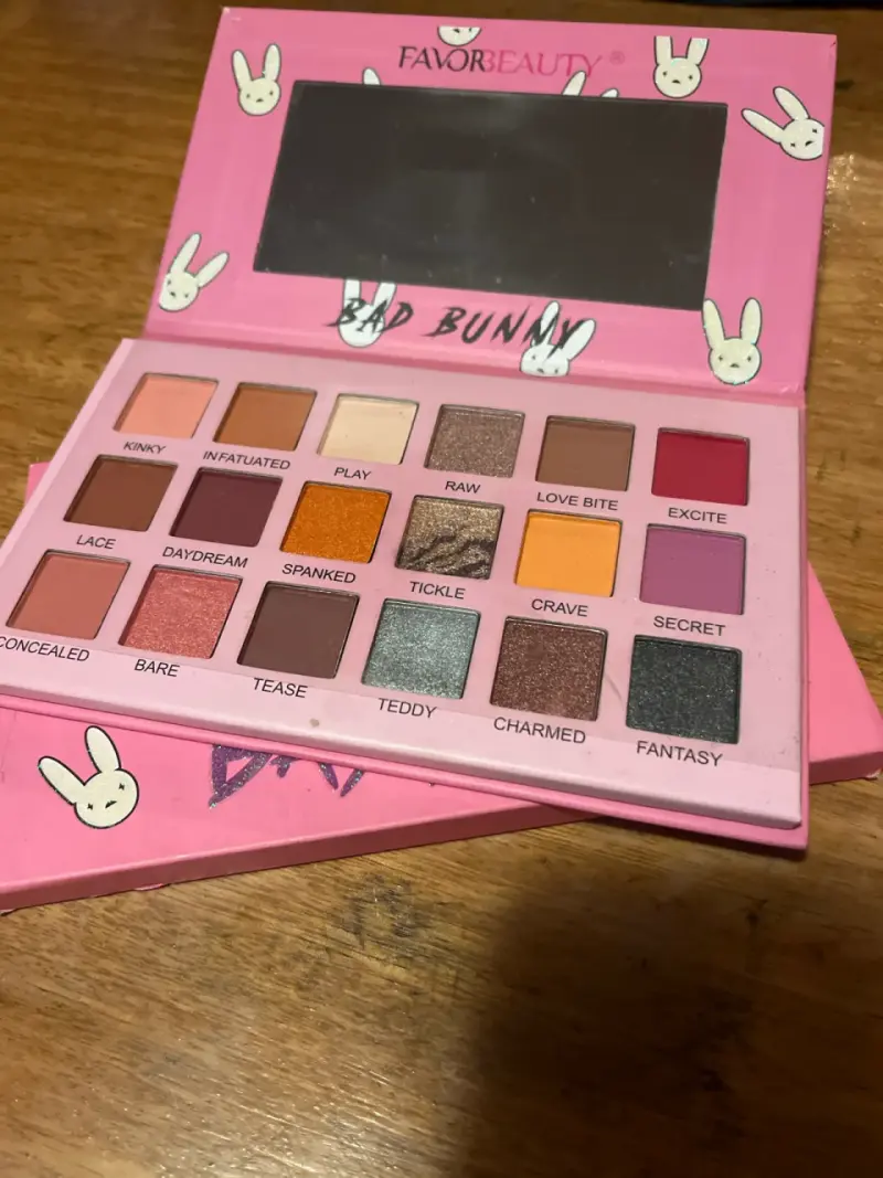 Paleta nueva de sombras Favor Beauty Dad Bunny - 4