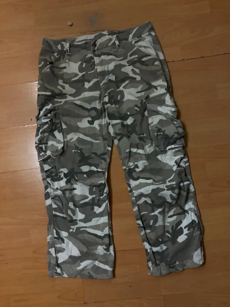 Pantalones camuflados hombre ancho - 1