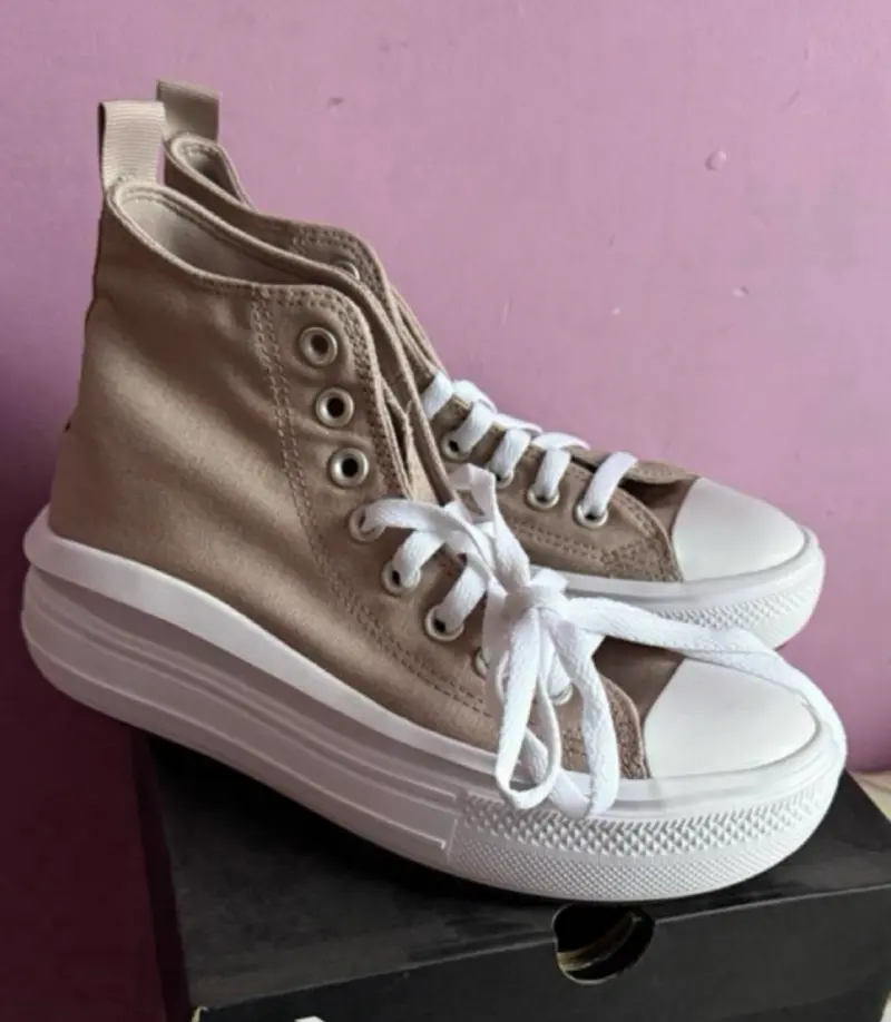 Zapatillas altas beige - 2