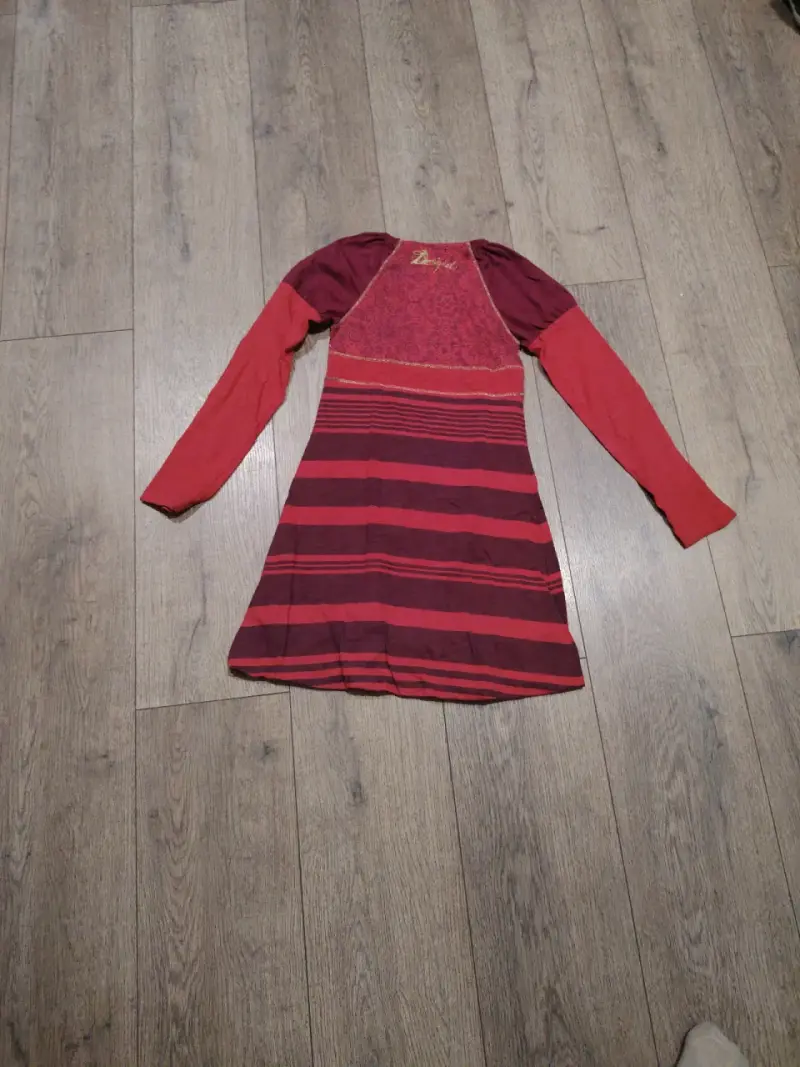 Vestido a rayas multicolor - 2