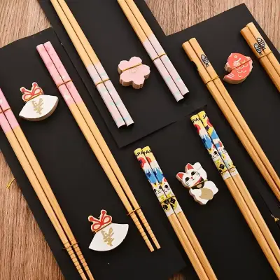 Set de palillos japoneses decorativos - miniatura 6