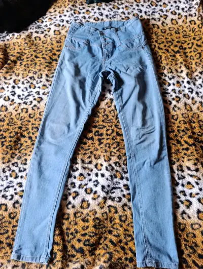 Jeans azul celeste mujer - miniatura 1