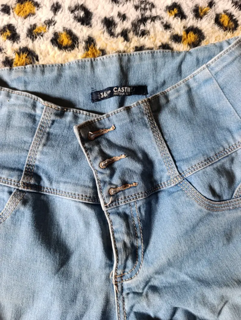 Jeans azul celeste mujer - 2