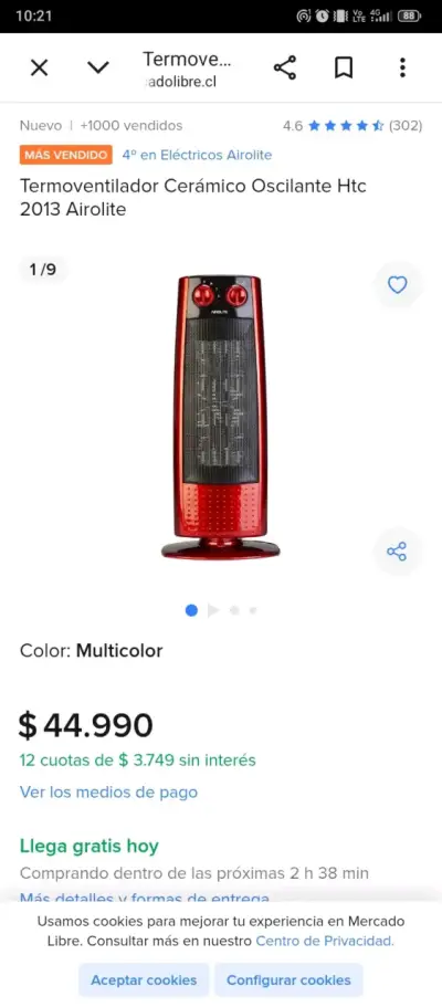 Calentador eléctrico - miniatura 1