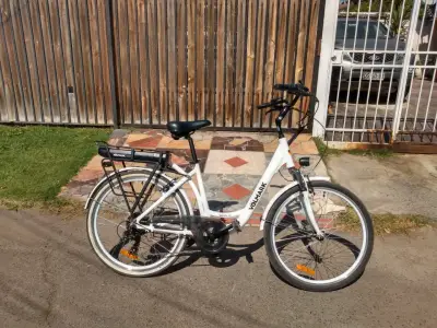 Bicicleta eléctrica Volmark blanca - miniatura 1