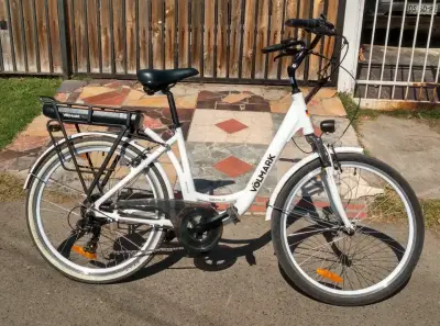 Bicicleta eléctrica Volmark blanca - miniatura 2