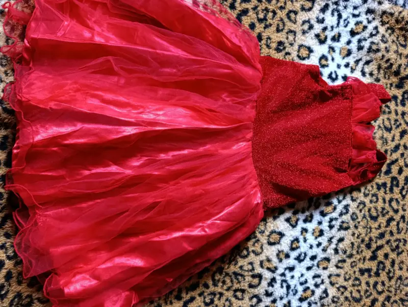 Vestido de noche rojo - 1