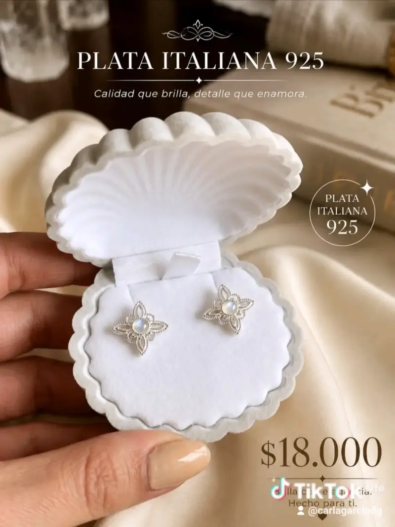 Aros de plata italiana 925