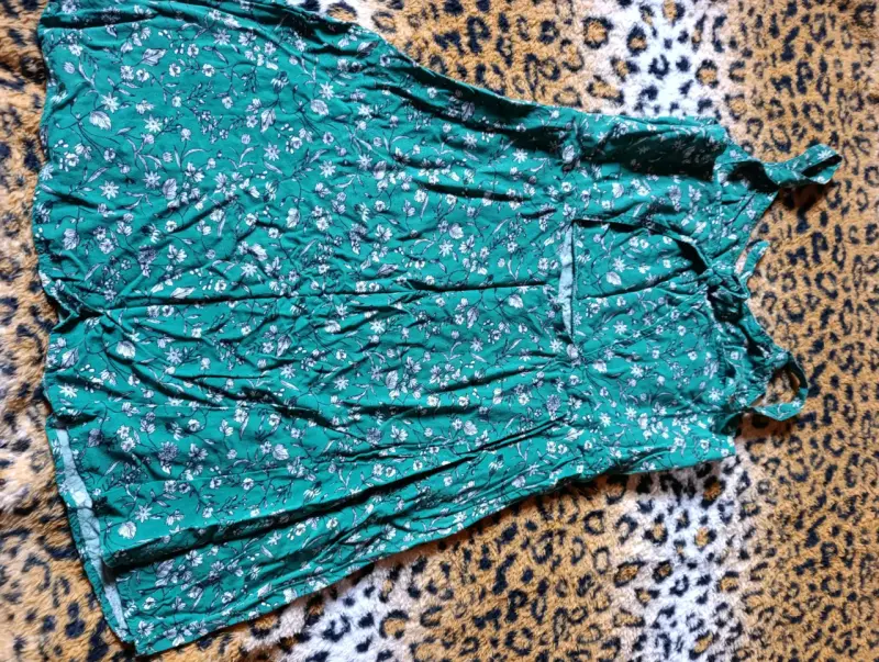Vestido verde floral - 2