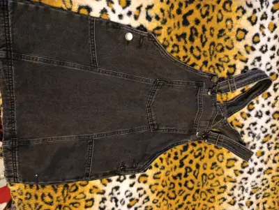Jardinera denim negra - miniatura 1