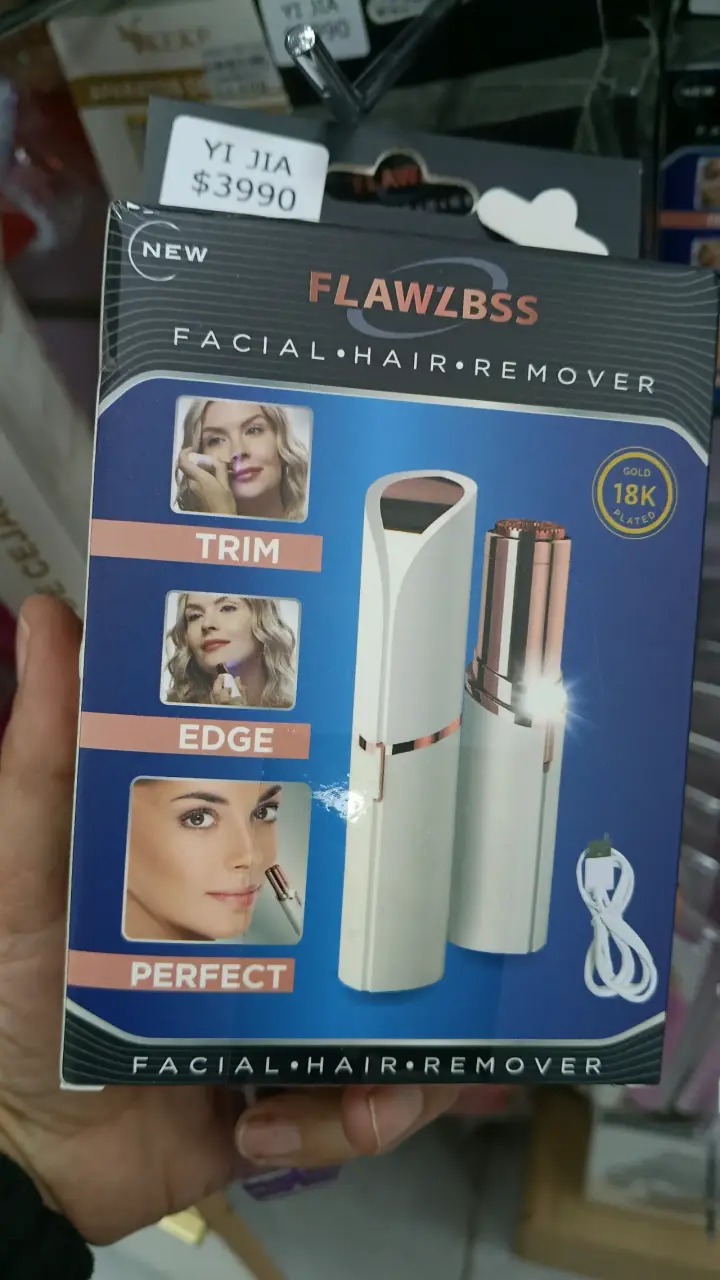 Removedor de vello facial
