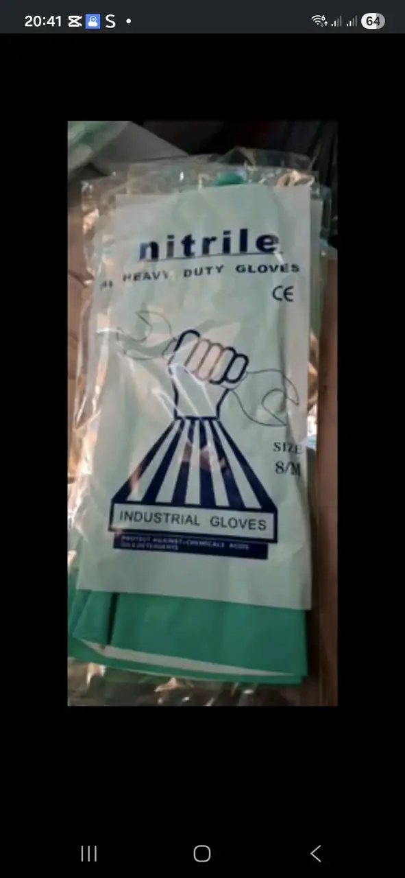 Guantes industriales de nitrilo