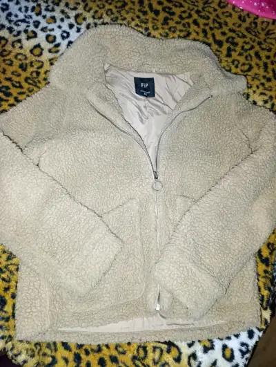Chaqueta de lana beige - miniatura 1