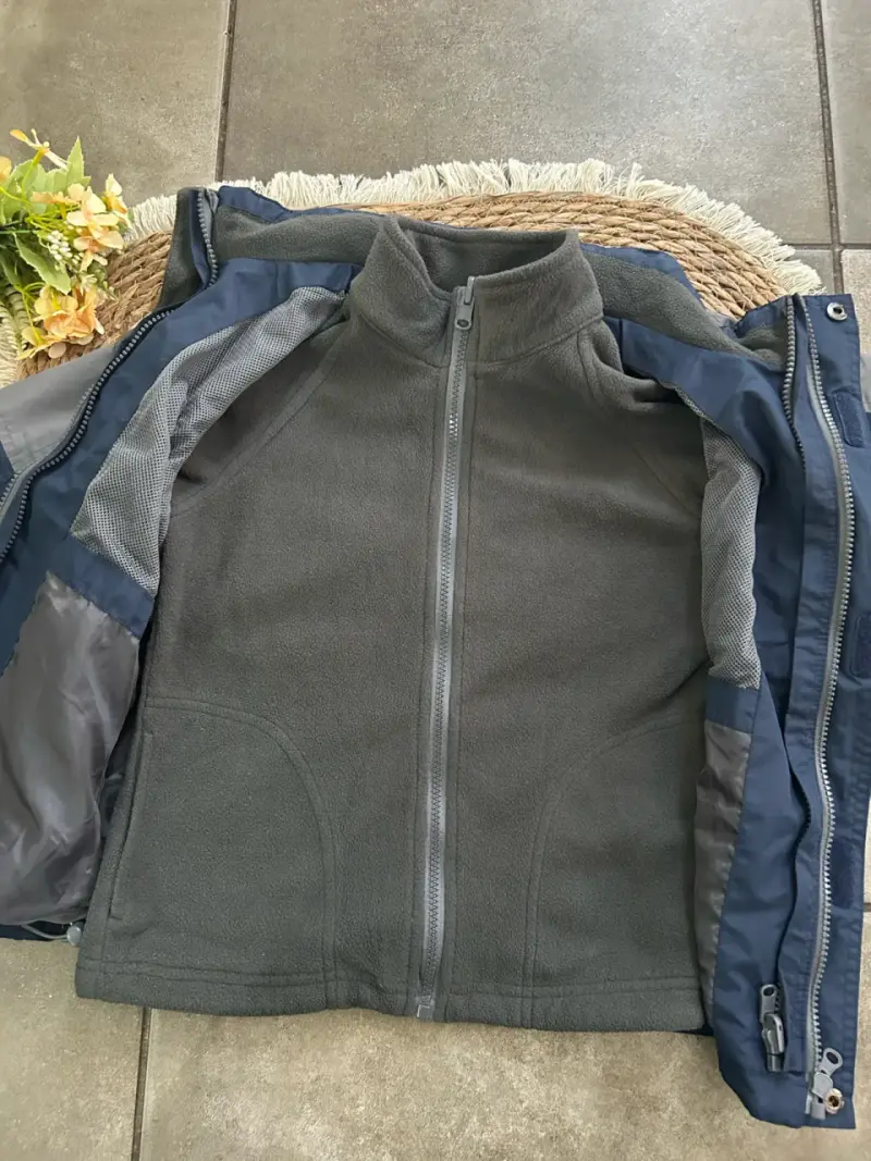 Chaqueta infantil azul tres en una  6/8 años - 5